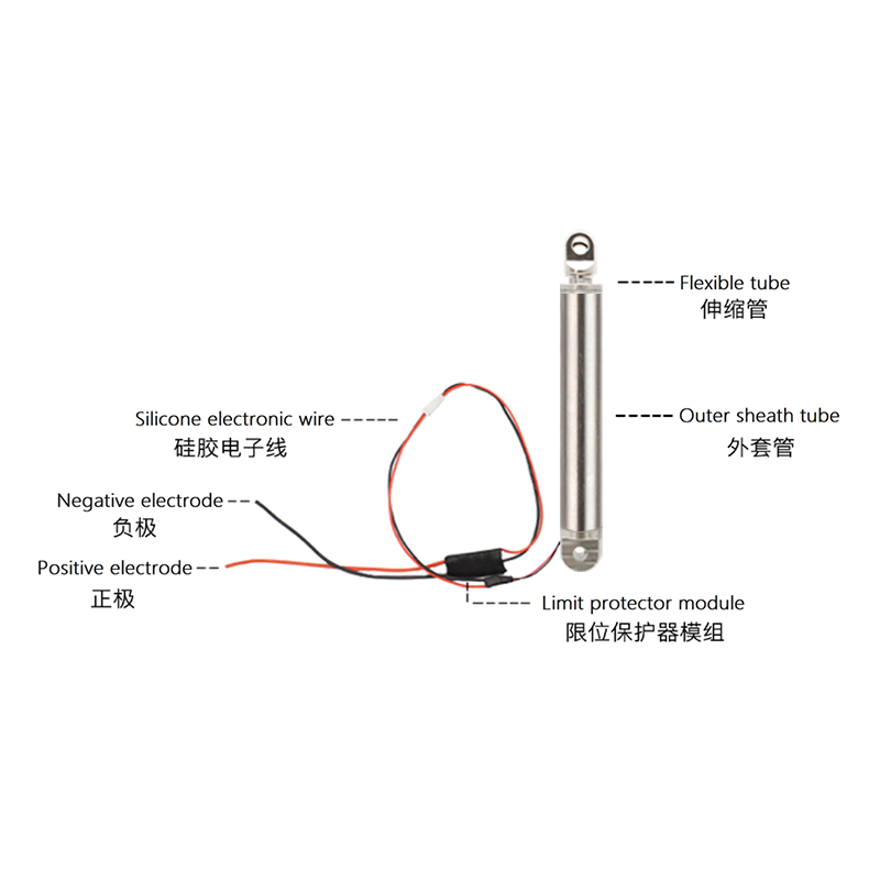 Customization Miniature Telescopic Linear Actuator Waterproof 30MM Stroke Motor 6V Speed 10mm/s Adjustable For Wheelchair