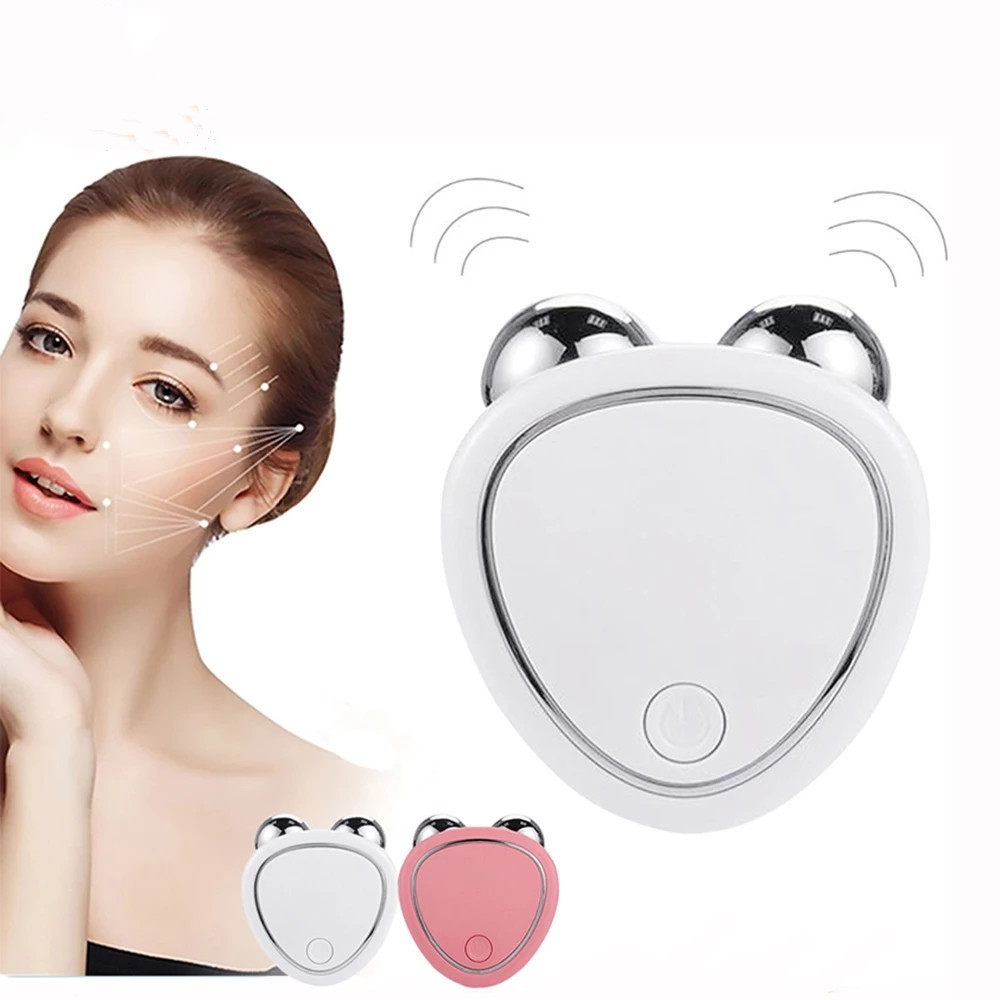 Mini Microcurrent Facial Toning Device Face Sculpting Tool Reduce Double Chin Face Skin Beauty Massage