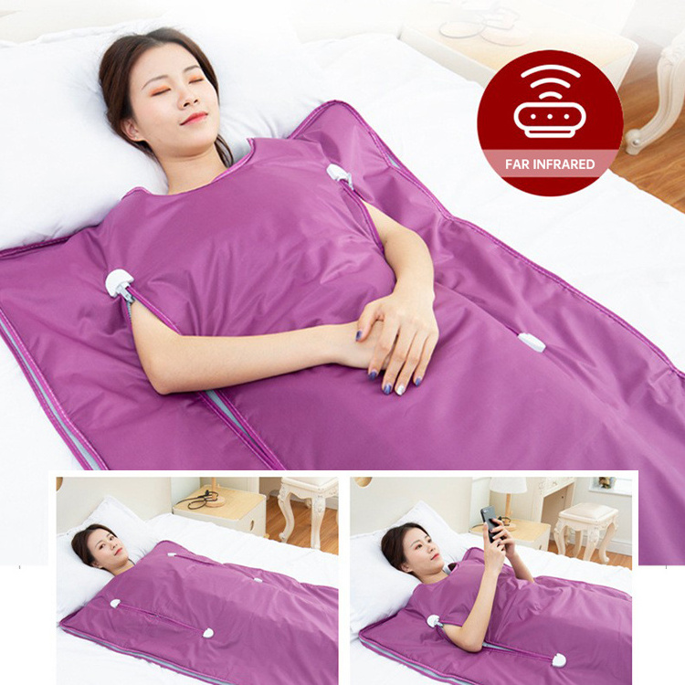 Factory Hot Sale Bed Wearable Slimming Full Body Infrared Red Light Therapy Electric Weight Loss And Detox Sauna Blanket