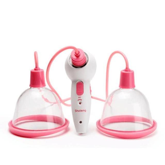 Electric Chest Vacuum Suction Cup Therapy Breast Enhance Cellulite Treatment Cupping Breast Enhancement Massager