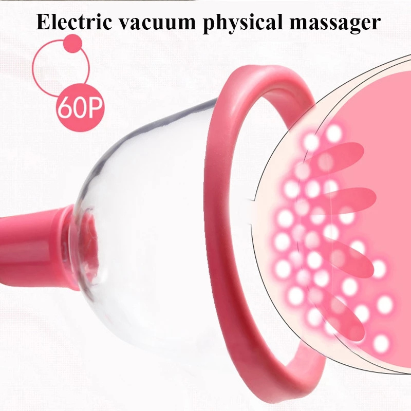 Electric Chest Vacuum Suction Cup Therapy Breast Enhance Cellulite Treatment Cupping Breast Enhancement Massager