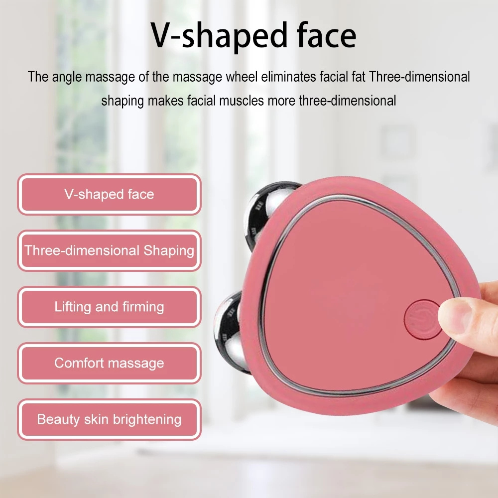 Mini Microcurrent Facial Toning Device Face Sculpting Tool Reduce Double Chin Face Skin Beauty Massage