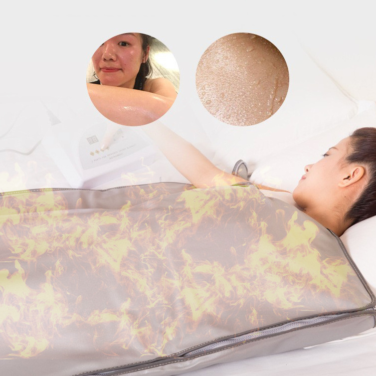 Home Salon Beauty Slimming Full Body Wrap Thermal Therapy Portable Bed Heated Sauna Infrared Blanket For Weight Loss And Detox