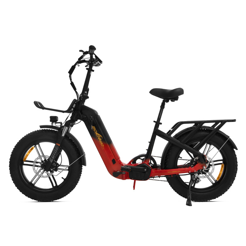 Petite friendly fat tire e city foldable bicycle 48v torque sensor ebike 1000w 80NM step through kenda folding electric bike