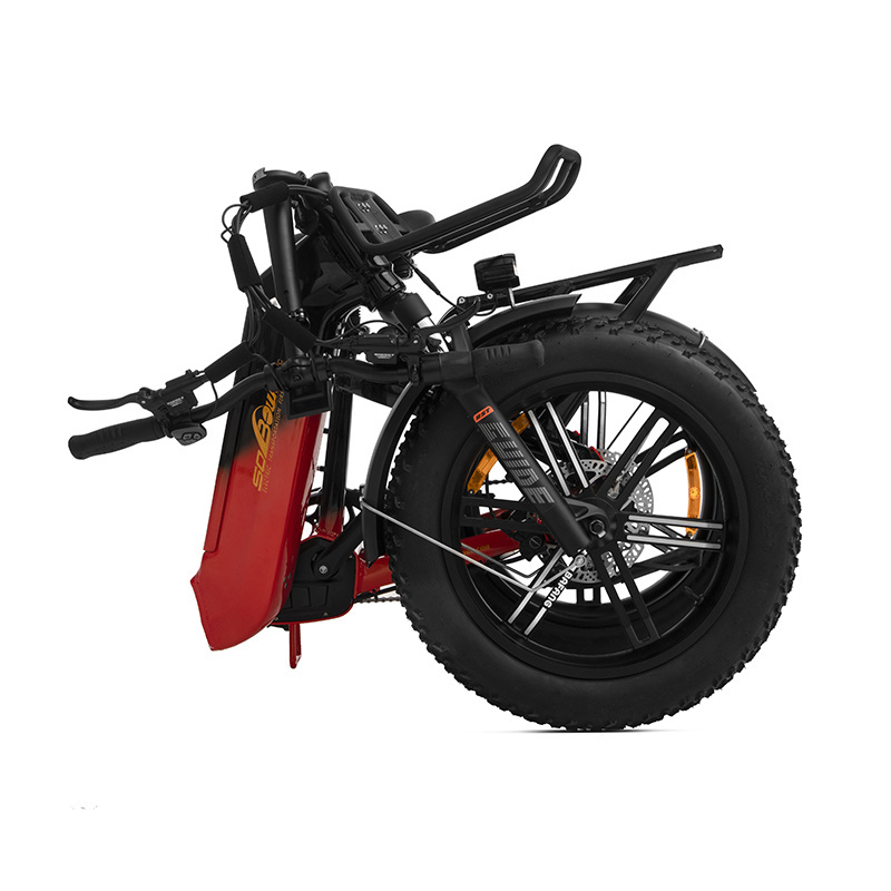 Petite friendly fat tire e city foldable bicycle 48v torque sensor ebike 1000w 80NM step through kenda folding electric bike