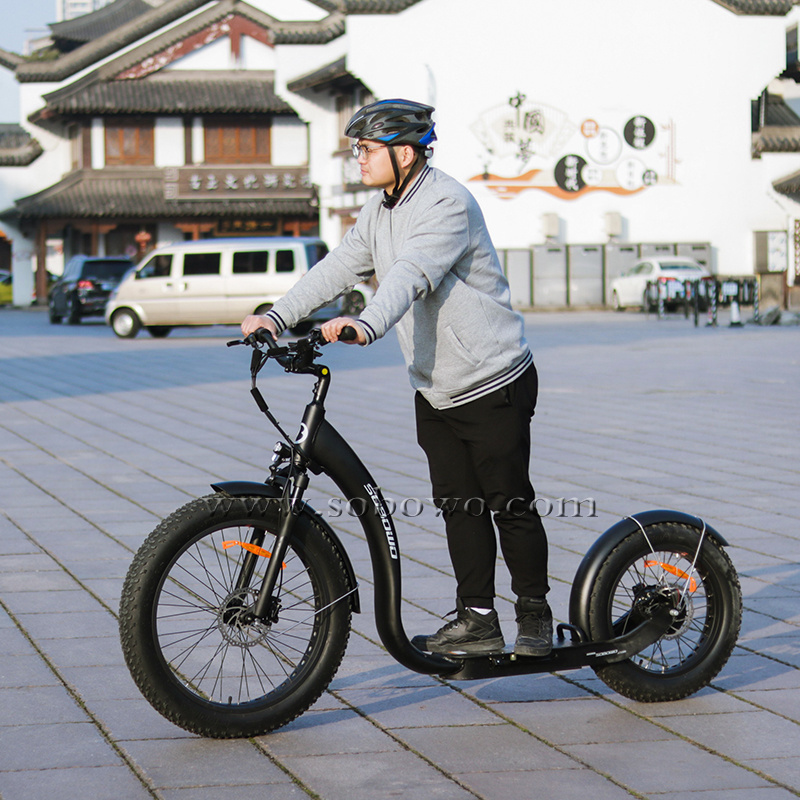 Sobowo 750W/1000W Electric Bike Scooter Adult High Speed Fast Dog Scooter Fat Tire Electric Kick Bike/Scooter