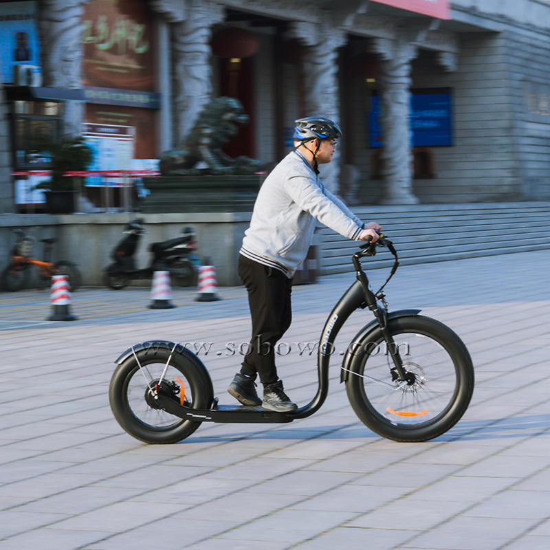 Sobowo 750W/1000W Electric Bike Scooter Adult High Speed Fast Dog Scooter Fat Tire Electric Kick Bike/Scooter