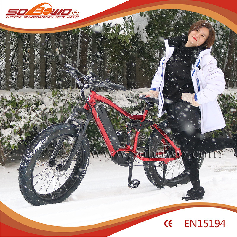 SOBOWO S45-M cheap electric motorcycle 48v 2000w electric bike kit Bafang Max Mid Drive Electric Bike electric bike