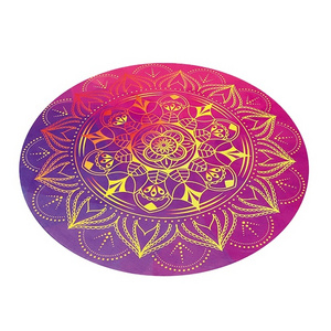 Zhensheng circular Suede Rubber  Yoga Mat fitness exercise home mat