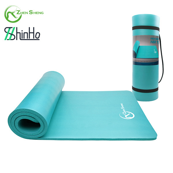 Zhensheng Eco-Friendly Thick Yoga Mat Custom Design New Trending NBR TPE Material 6mm for Gym Use with Strap Includes Logo OEM