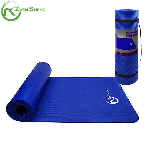 Zhensheng Eco-Friendly Thick Yoga Mat Custom Design New Trending NBR TPE Material 6mm for Gym Use with Strap Includes Logo OEM