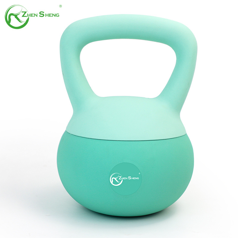 Zhensheng good quality wholesale customized logo soft kettlebell fitness equipment