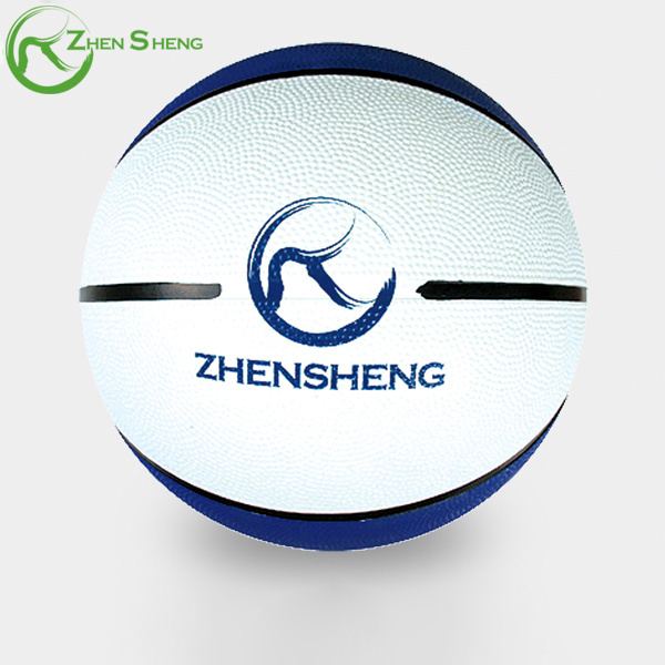 Zhensheng factory promotional bulk rubber custom basketball as for gift