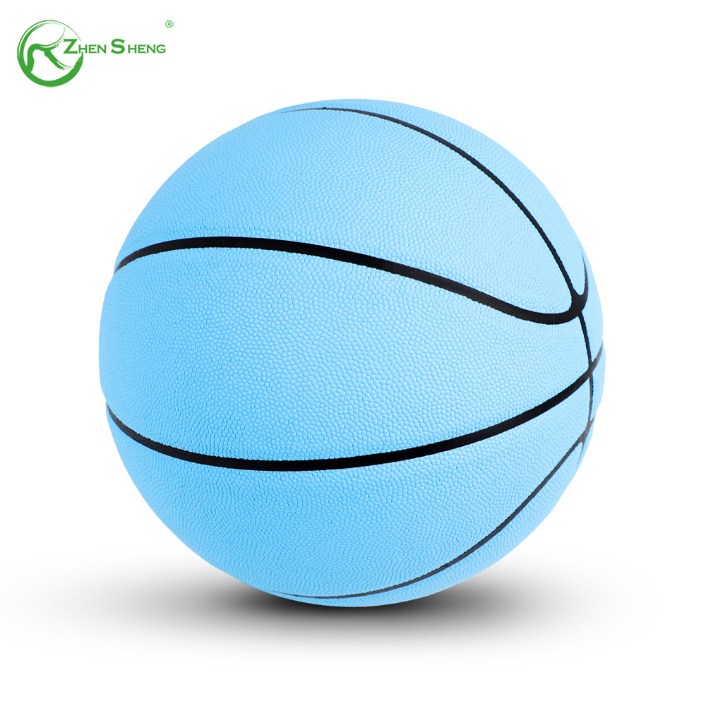 Zhensheng Promotional Bulk Rubber Basketball Outdoor Size 5 Customize Logo Ball Basketball