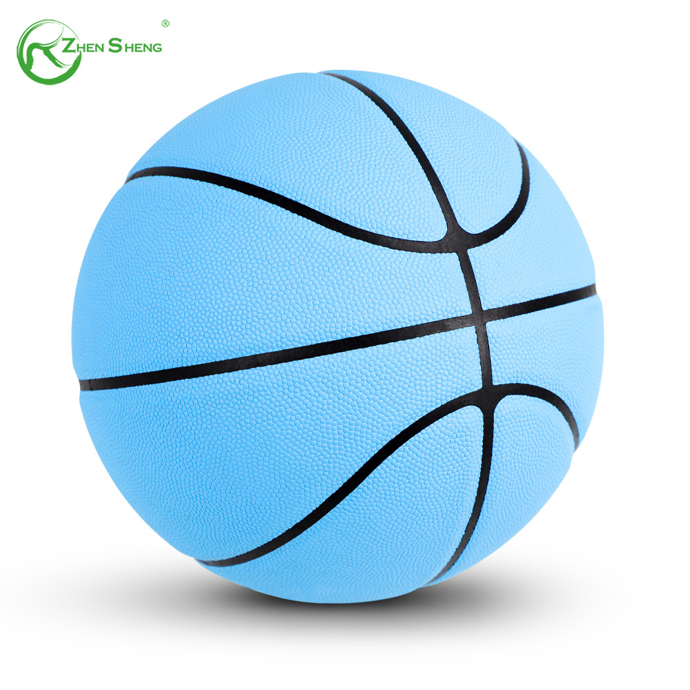 Zhensheng Promotional Bulk Rubber Basketball Outdoor Size 5 Customize Logo Ball Basketball