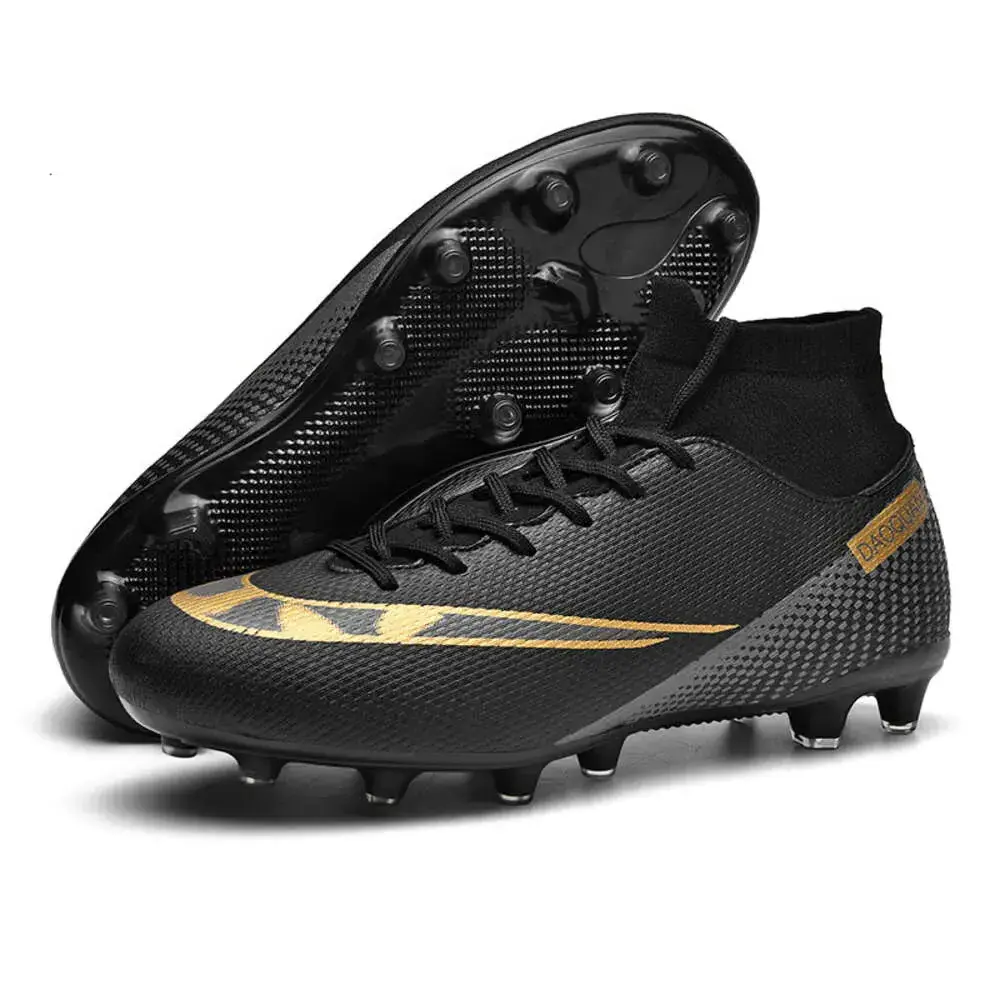 2024 New Design Boys Girls High Top Football Boots Women Men AG TF Soccer Youth Children's Comfortable Training Shoes for Kids