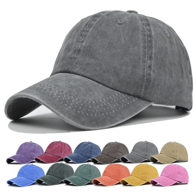 Wholesale Distressed Vintage Washed Cotton Unstructured Soft Sports Baseball Caps Kids Custom Dad Hats For Children