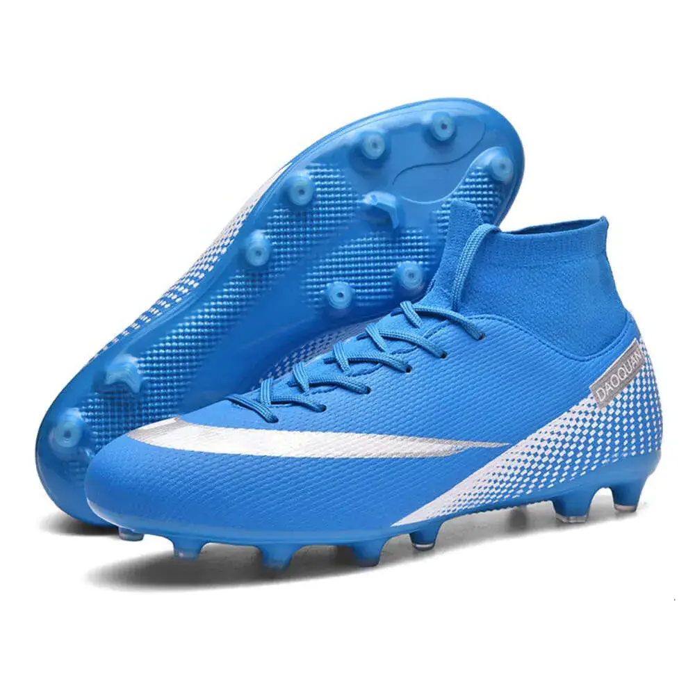 2024 New Design Boys Girls High Top Football Boots Women Men AG TF Soccer Youth Children's Comfortable Training Shoes for Kids