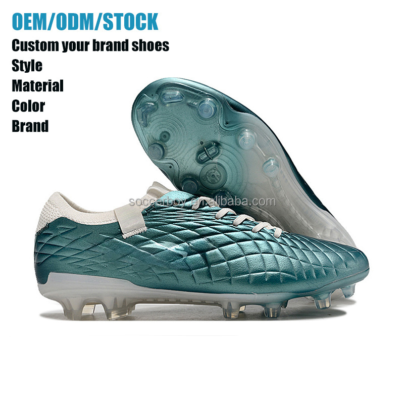 Hot Selling cleats football soccer shoes new factory direct cheap brand high ankle mens football soccer shoes fg