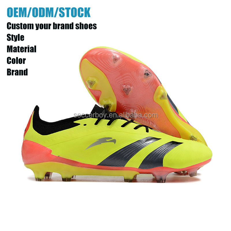 Hot Selling cleats football soccer shoes new factory direct cheap brand high ankle mens football soccer shoes fg