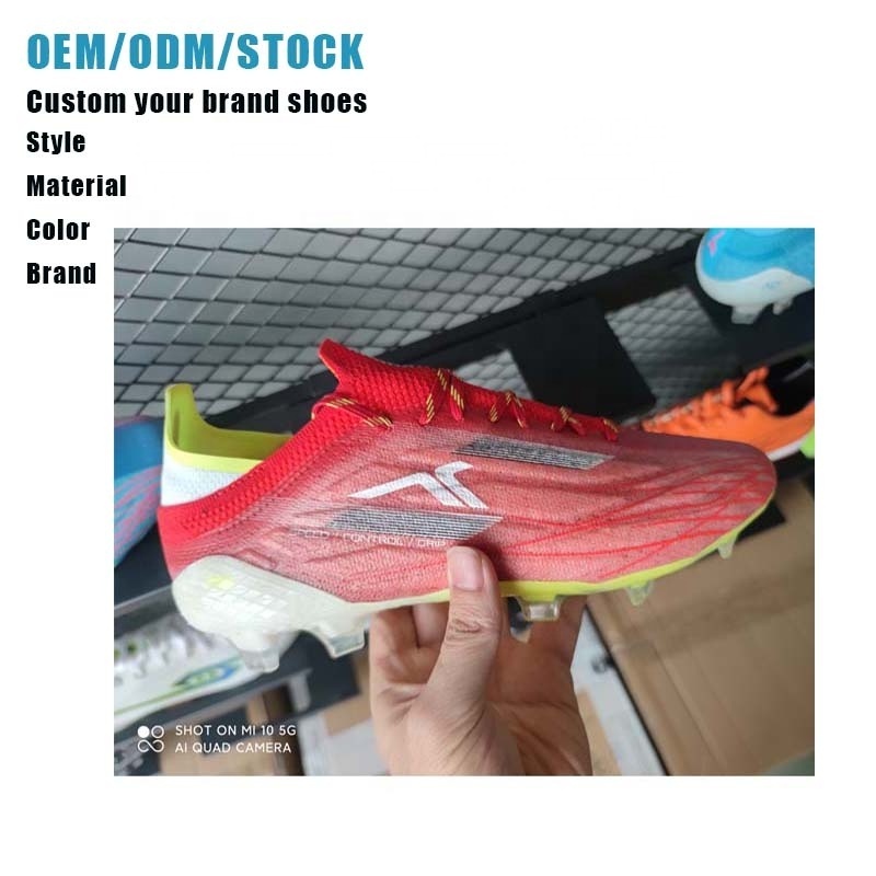 Soccer Football Shoes Breathable Firm Ground Sports Shoes Hard Ground Soccer Shoes Artificial Ground Football Boots