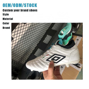 2024 Factory Wholesale Football Shoes Men Outdoor Soccer Shoes  High top anti slip sole fg custom Soccer Boot