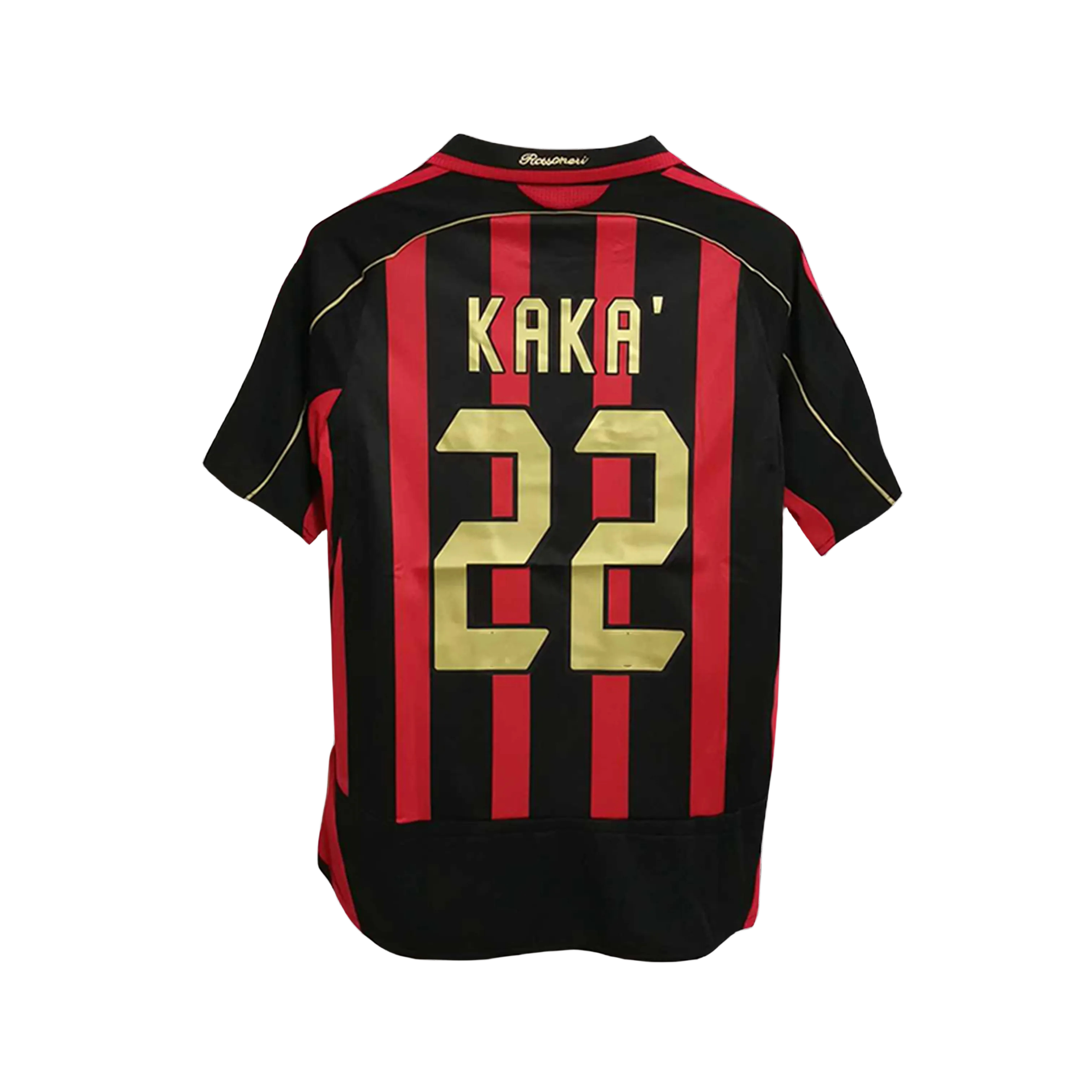 06-07 ac milan maillot kaka 22 home away thailand quality adult retro soccer jersey custom vintage football shirt blank