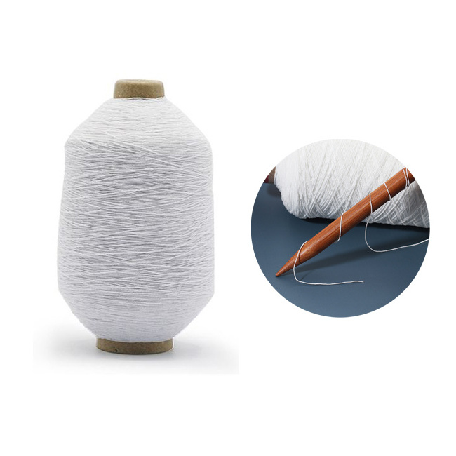 Factory Wholesale Price Spandex Lycra Yarn Polyester Rubber Thread Yarn for Knitting