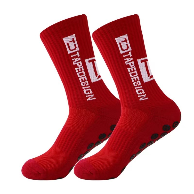 Custom Design Grip Socks High Quality Men Sports Socks Football soccer Crew Socks Wholesale