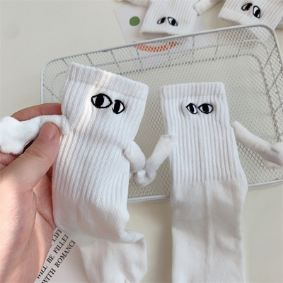 Hotsell cotton fashion special socks novelty new Hand holding socks funky hand in hand tube crew socks