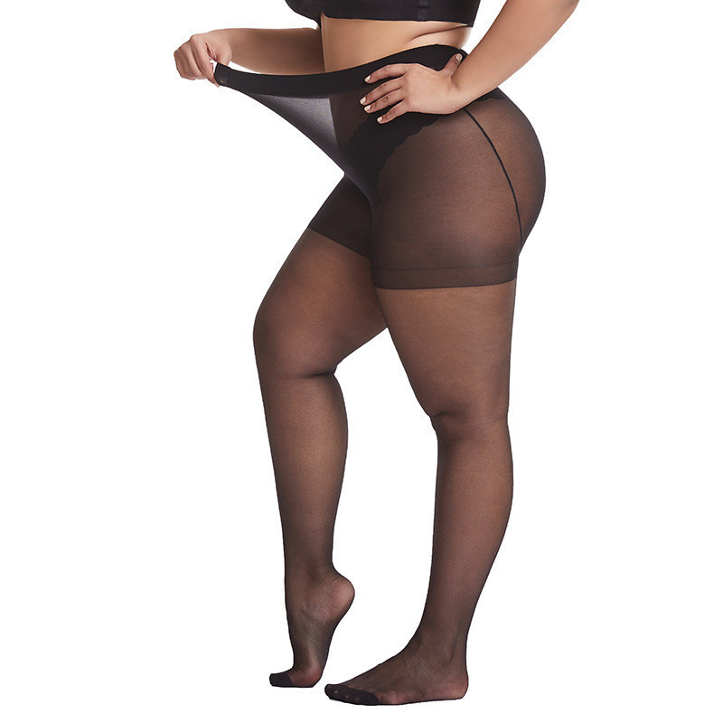 Socksmate Fat Ladies Women's Waist Sheer Tights XXXXL 110kg Obesity Toe Hosiery Seamless Pantyhose Stockings Latin Extra Large