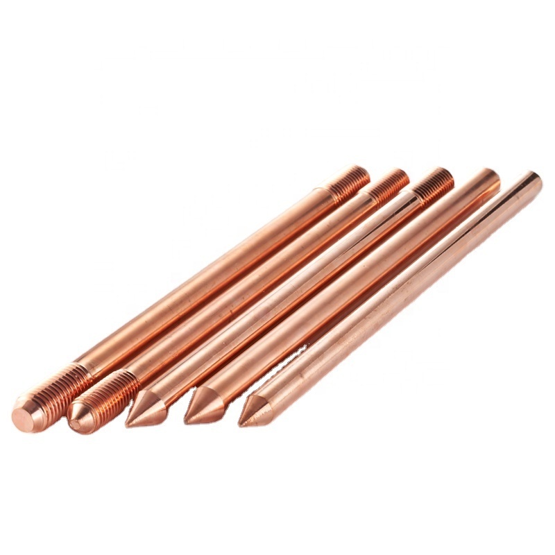 unthreaded copper plated steel grounding rod/copper bonded earth rod