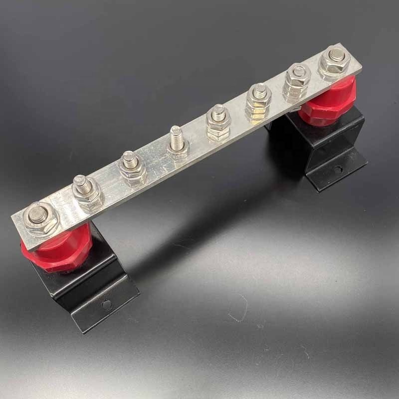 lightning protection Threaded Red Bus Bar Insulator Busbar