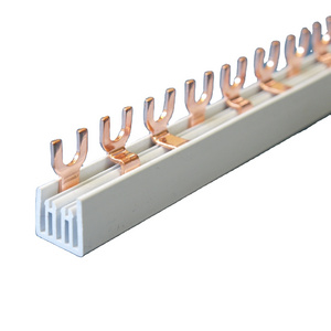 2P Fork Type Bus Bar Terminals Electrical Copper Busbar for Circuit Breaker