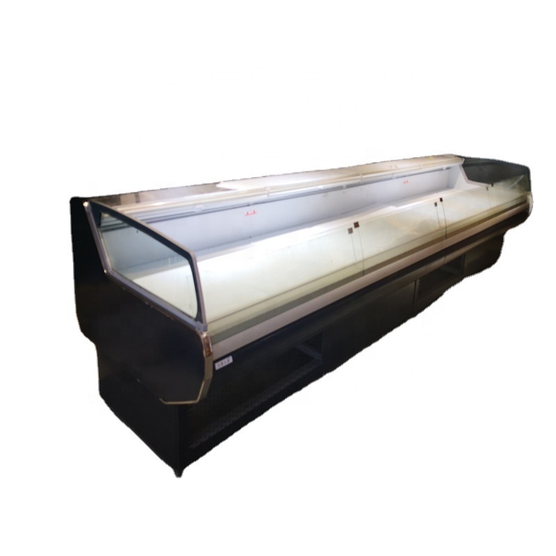 Fish Display Fresh Open Top Meat Horizontal Fridge Butcher Chest Freezer Covers