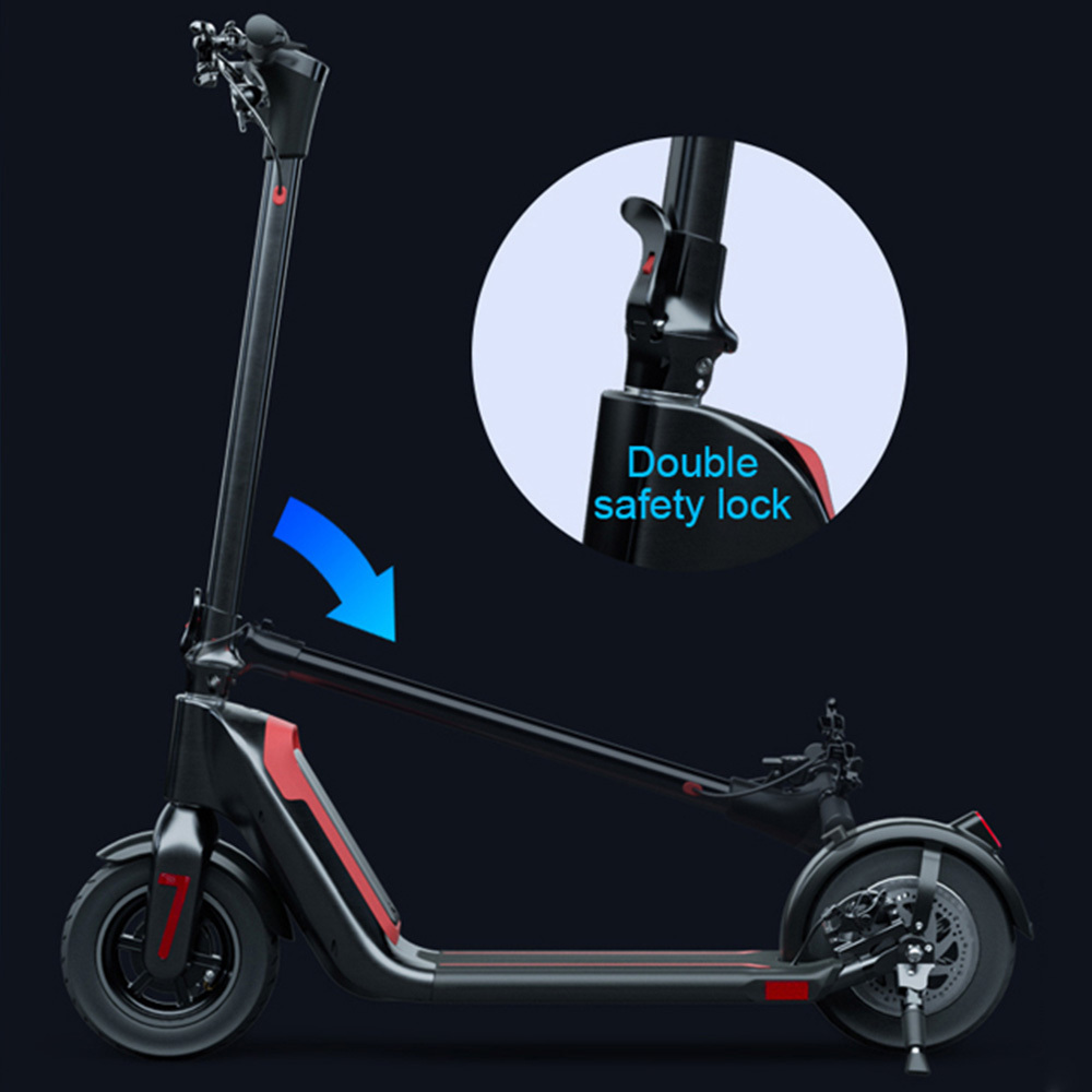 Knock-down Battery Long Distance Street Legal Trottinette Monopattino Trotinette E Electric Scooter for Adults with USB Charger