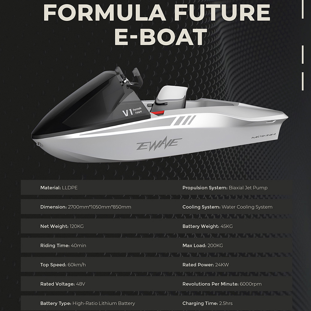 60km/h 2 Person Water Mini Small Yacht Catamaran Kids Speed Rc Ships E-Boat Eboat Karting Jet Ski E Motor Fishing Electric Boat