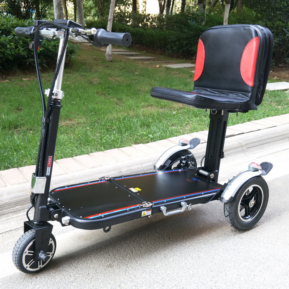 15km/h Long Distance Travel Foldable Folding One Seat Seated Handicap Golf Electronic 3 Three Wheel Electric E Mobility Scooter