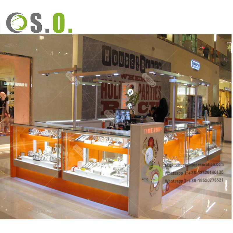 Shero Custom design kiosk mall jewelry retail kiosk for sale jewellery kiosk