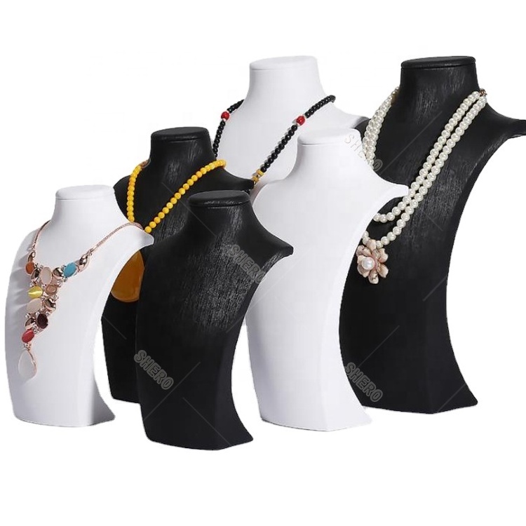 2023 SHERO custom design jewellery Necklace Display Stand bust mannequins for luxury Jewelry cabinet