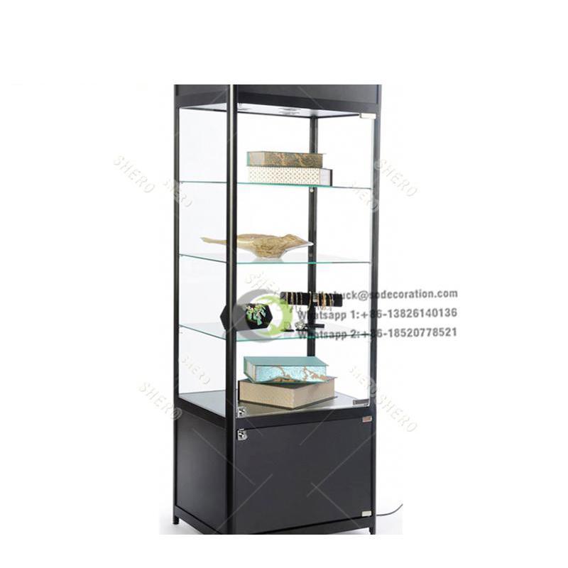 Led Light Lockable Glass Showcase Museum Display Cabinets Museum Souvenir Display Case