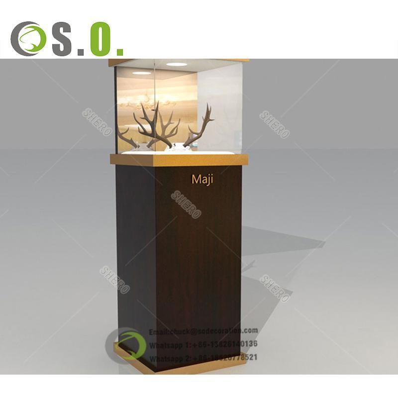 Led Light Lockable Glass Showcase Museum Display Cabinets Museum Souvenir Display Case