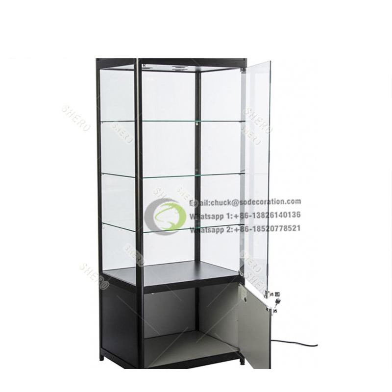 Customized Luxury museum display showcase cabinet stands used museum display cases