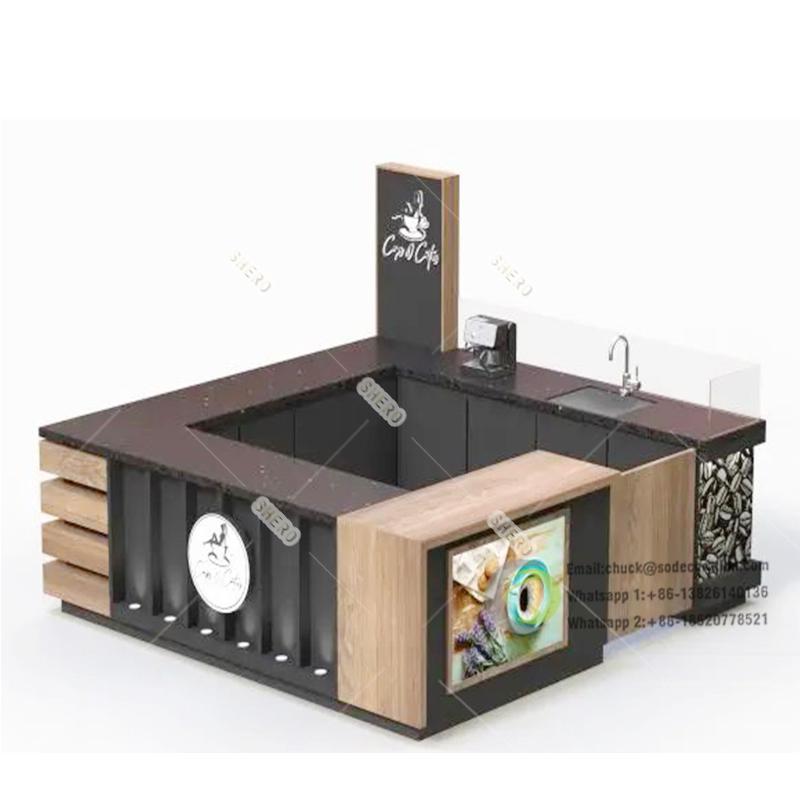 Customized Food Kiosk Design Ideas Designing Manufacturer Mall Indoor Kiosk Food Coffee Shop Counter