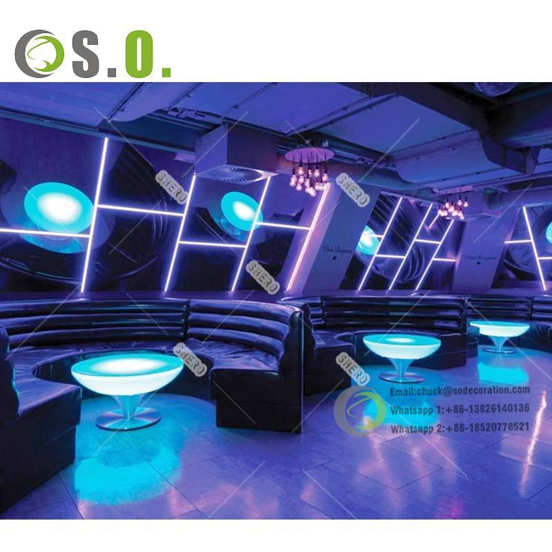 Bar counter top design OEM acrylic solid surface bar counter for home or club use LED bar table