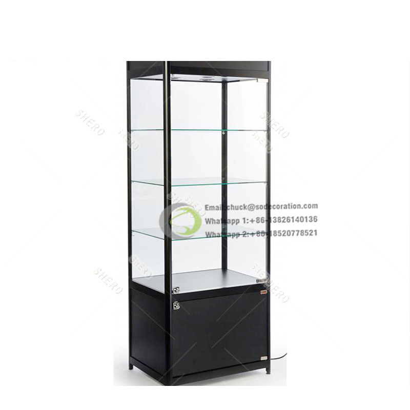 Customized Luxury museum display showcase cabinet stands used museum display cases