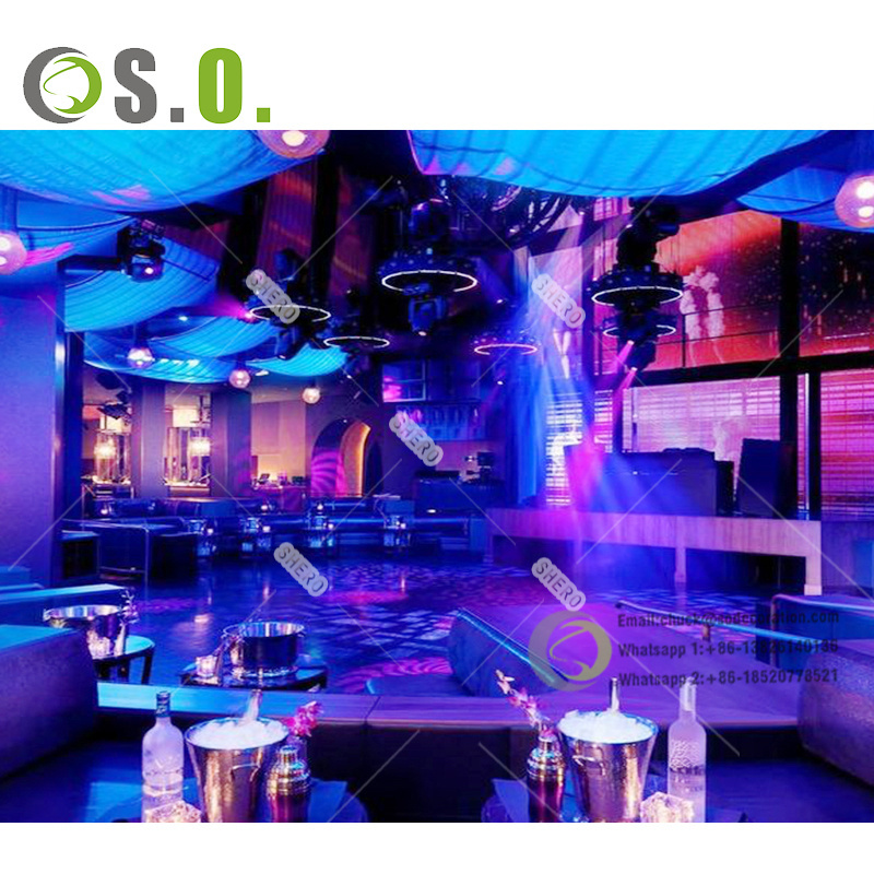 Strip Club Hot Sale Interior Decoration Design With Modern Customized Night Club Lounge Bar Counter Furniture