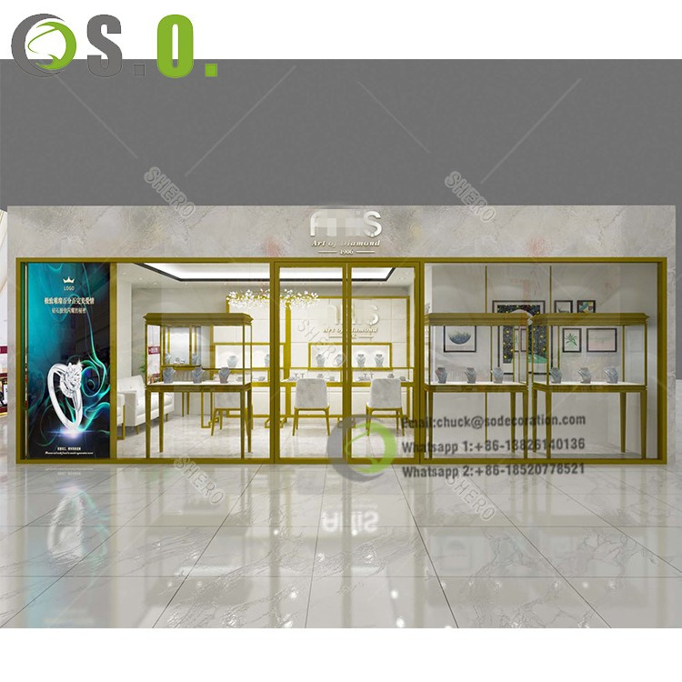 Elegant jewelry store furniture jewelry shop display counter design