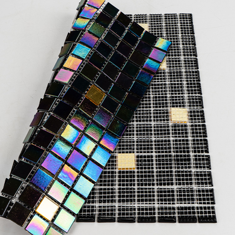 Factory Custom Wholesale Peel And Stick Mosaic Tiles Scratch Resistance Glass Mosaic Tile For Bathroom