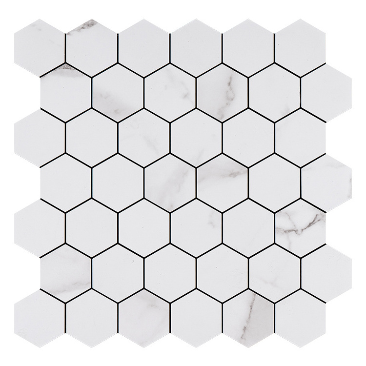 Modern Backsplash Kitchen Hexagonal Wall Sticker 3d Easy Diy Peel And Stick Mosaic Tile For Bathroom